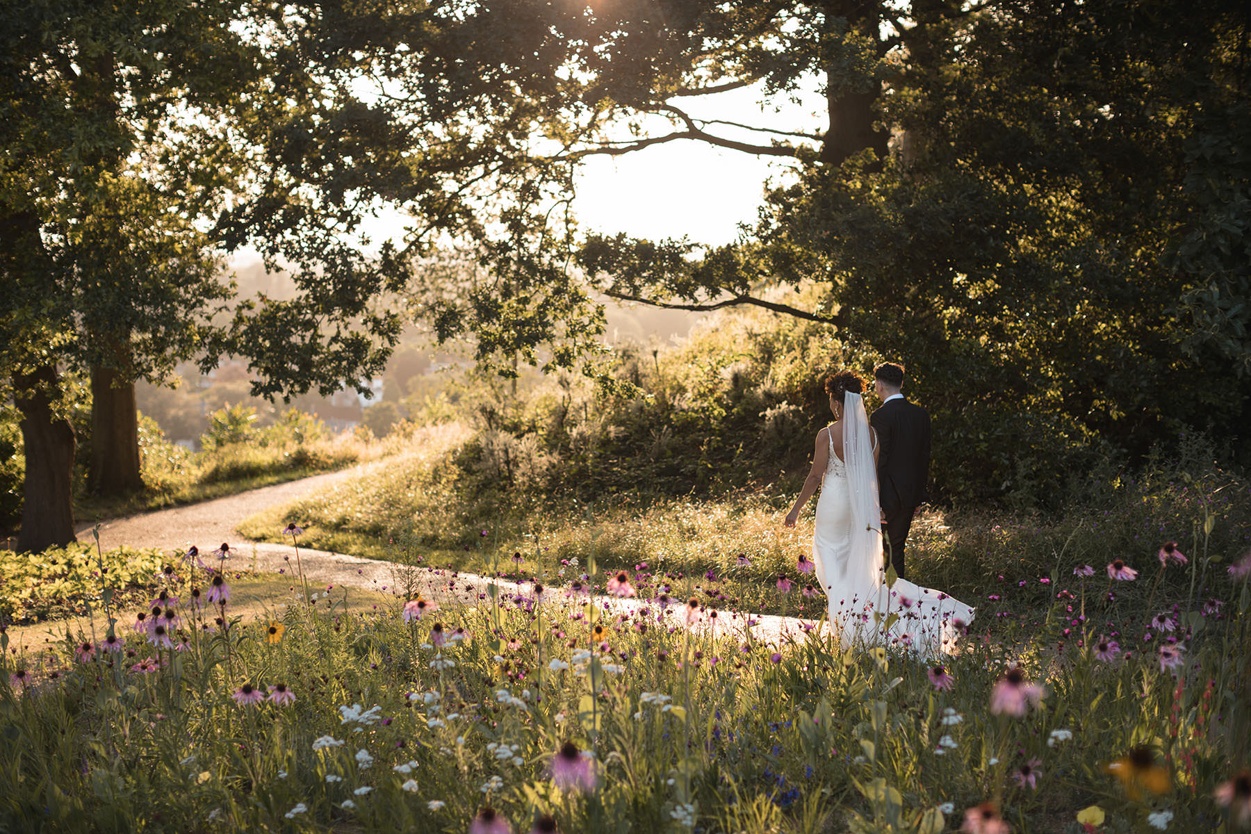 wedding couple portrait richmond united kingdom